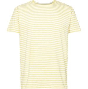 Tričko Esprit světle žlutá / bílá