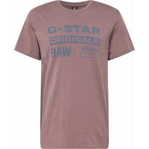 Tričko G-Star Raw námořnická modř / fialová
