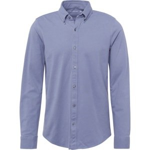Košile Abercrombie & Fitch kouřově modrá