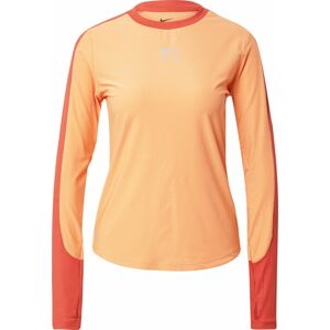 Funkční tričko Nike světle šedá / jasně oranžová / tmavě oranžová