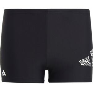 Sportovní plavky '3 Bar Logo' adidas performance černá / bílá