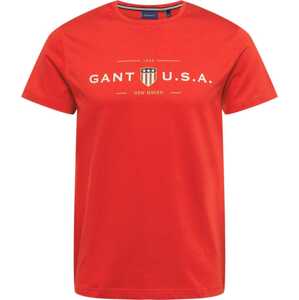 Tričko Gant tmavě modrá / žlutá / světle červená / offwhite