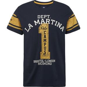 Tričko LA MARTINA námořnická modř / hořčicová / bílá