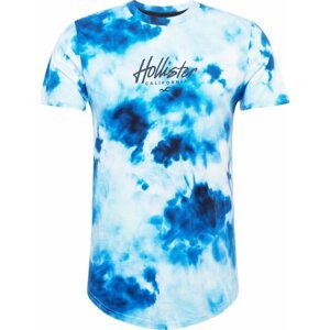 Tričko Hollister námořnická modř / ultramarínová modř / nebeská modř / pastelová modrá