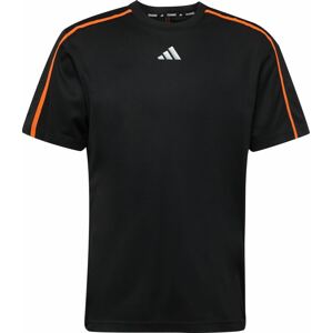 Funkční tričko adidas performance tmavě oranžová / černá / bílá