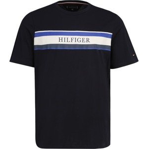 Tričko Tommy Hilfiger Big & Tall modrá / námořnická modř / bílá
