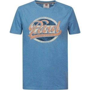 Tričko Petrol Industries námořnická modř / nebeská modř / oranžová / bílá