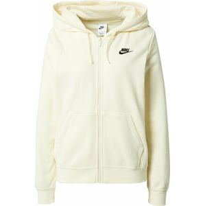 Mikina 'Club Fleece' Nike Sportswear černá / barva bílé vlny