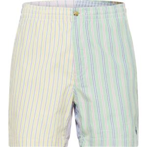 Kalhoty Polo Ralph Lauren světlemodrá / pastelově žlutá / pastelově zelená / růžová