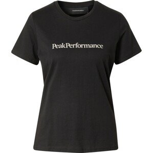 Funkční tričko Peak Performance černá / bílá
