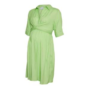 Košilové šaty 'Eline' Mamalicious světle zelená