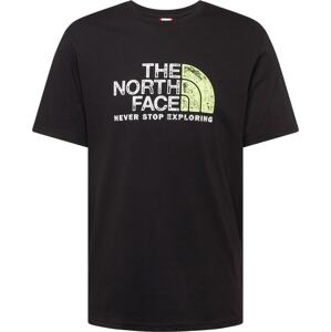 Tričko 'Rust 2' The North Face světle zelená / černá / bílá