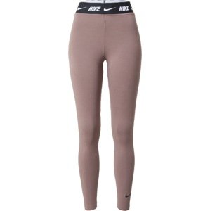 Legíny Nike Sportswear purpurová / černá / bílá