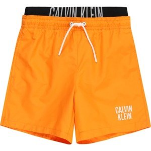 Plavecké šortky 'Intense Power' Calvin Klein Swimwear oranžová / černá / bílá