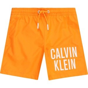 Plavecké šortky 'Intense Power' Calvin Klein Swimwear oranžová / bílá
