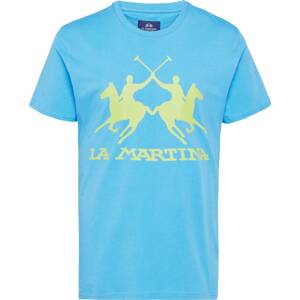 Tričko LA MARTINA modrá / světle zelená