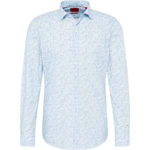 Košile 'Kenno' HUGO pastelová modrá / světlemodrá / bílá