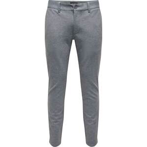 Chino kalhoty 'Mark' Only & Sons kouřově modrá / šedá