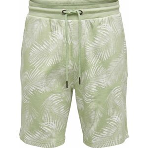 Kalhoty 'Perry' Only & Sons pastelově zelená / bílá