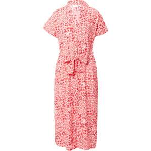 Košilové šaty 'Blanca' SAINT TROPEZ pink / červená / bílá
