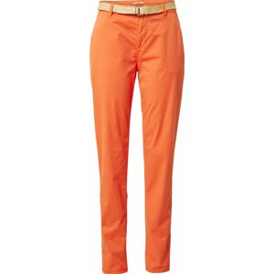 Chino kalhoty Esprit tmavě oranžová