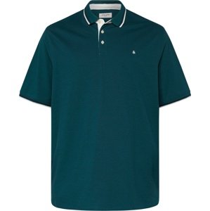 Tričko Jack & Jones Plus námořnická modř / smaragdová / bílá