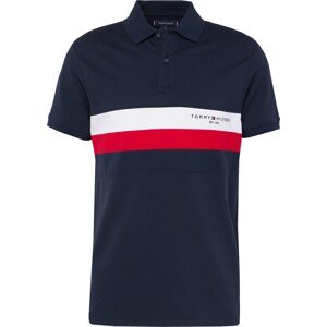 Tričko Tommy Hilfiger marine modrá / červená / bílá