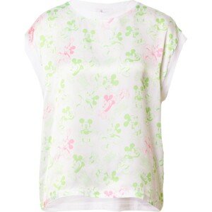 Tričko Princess GOES HOLLYWOOD zelená / světle růžová / bílá