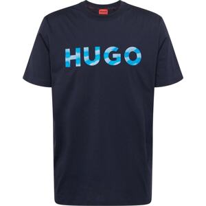 Tričko 'Dulivio' HUGO azurová / nebeská modř / tmavě modrá