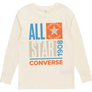 Tričko 'ALL STAR' Converse béžová / azurová / oranžová