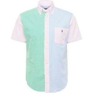 Košile Polo Ralph Lauren světlemodrá / zelená / růžová / bílá