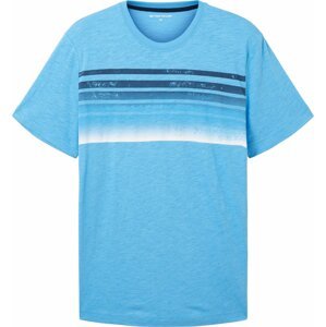 Tričko Tom Tailor námořnická modř / nebeská modř / bílá