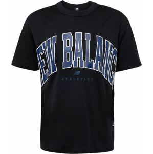 Tričko New Balance marine modrá / černá / bílá