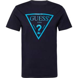 Tričko Guess námořnická modř / azurová