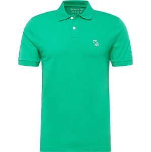 Tričko 'EMEA' Abercrombie & Fitch trávově zelená / bílá