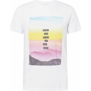 Tričko 'Timmi' Kronstadt nebeská modř / žlutá / pink / bílá