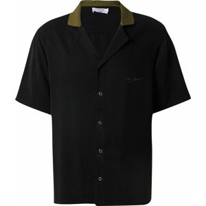 Košile 'Bastian' DAN FOX APPAREL olivová / černá