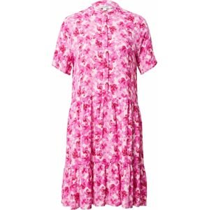 Košilové šaty 'Lecia' MbyM fuchsiová / růžová / světle růžová
