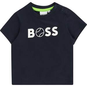 Tričko BOSS Kidswear noční modrá / bílá