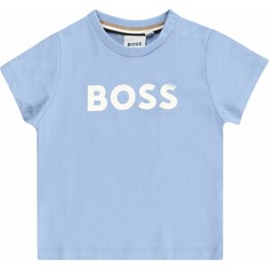 Tričko BOSS Kidswear světlemodrá / bílá