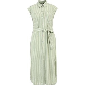 Košilové šaty 'MYMILO' Vero Moda Tall pastelově zelená / bílá