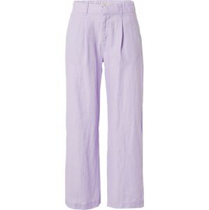 Kalhoty se sklady v pase 'Denise' Gina Tricot pastelová fialová