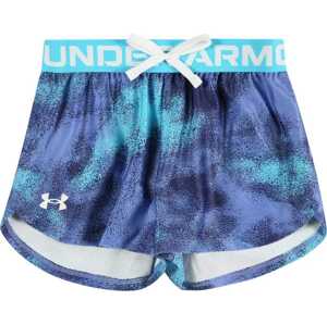 Sportovní kalhoty 'Play Up' Under Armour modrá / světlemodrá / bílá