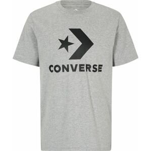 Tričko Converse šedý melír / černá