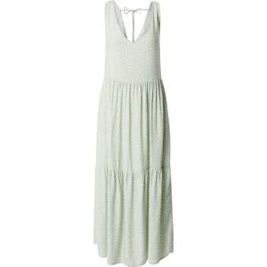 Šaty 'Melika' ZABAIONE pastelově zelená / bílá