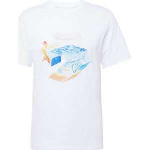 Tričko 'STAR CHEVRON OCEAN' Converse aqua modrá / oranžová / růžová / bílá