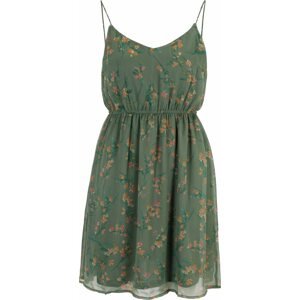 Letní šaty 'Smilla' Vero Moda Petite nefritová / tmavě zelená / oranžová / pink