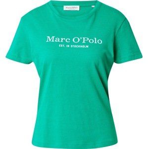 Tričko Marc O'Polo nefritová / bílá