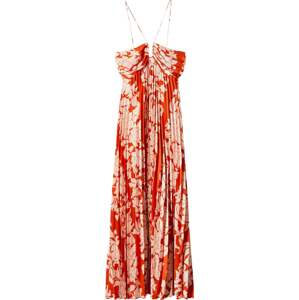 Letní šaty 'Rania' Mango krémová / červená