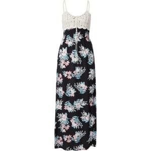Letní šaty 'Kaja' Hailys krémová / nefritová / růžová / černá